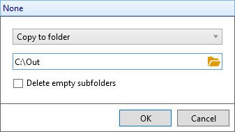 Copy files automatically after printing