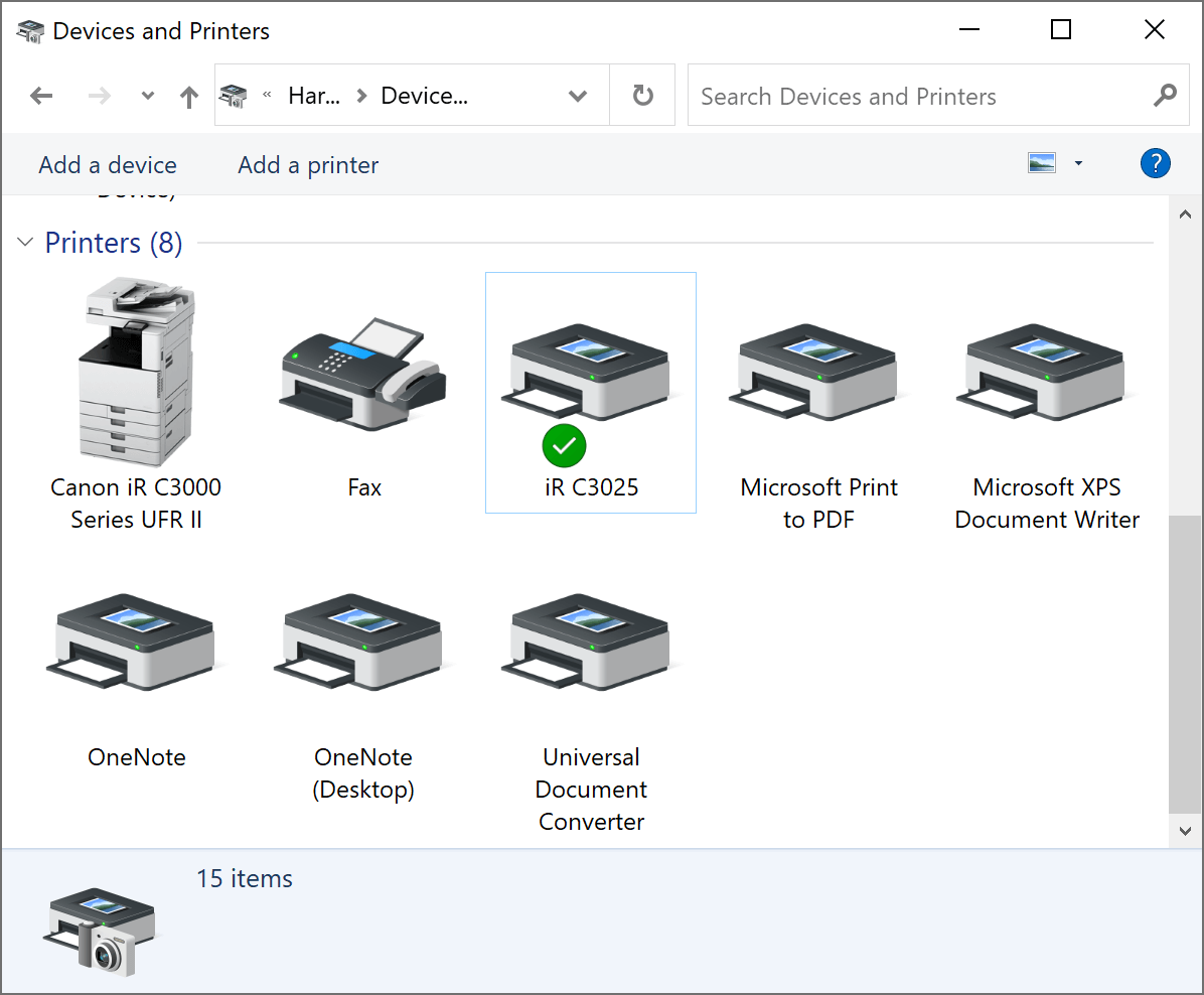 Get correct names of printers in Windows OS