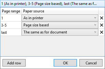 Paper source for selected pages