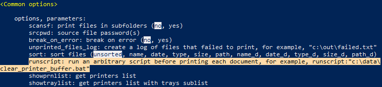 Run a script before printing each document